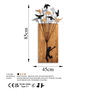 Wallity Flying Boy 2 Escultura de pared Nogal y Negro